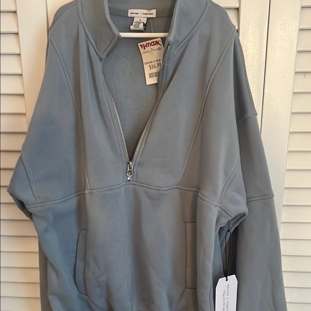 Better Together Light Blue Quarter-Zip Pullover